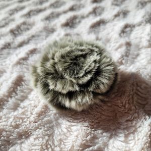 Fur Flower Pin
